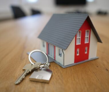 Small House with keys on a table