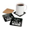 If All Else Fails Corkwood Coaster Set - Image 4